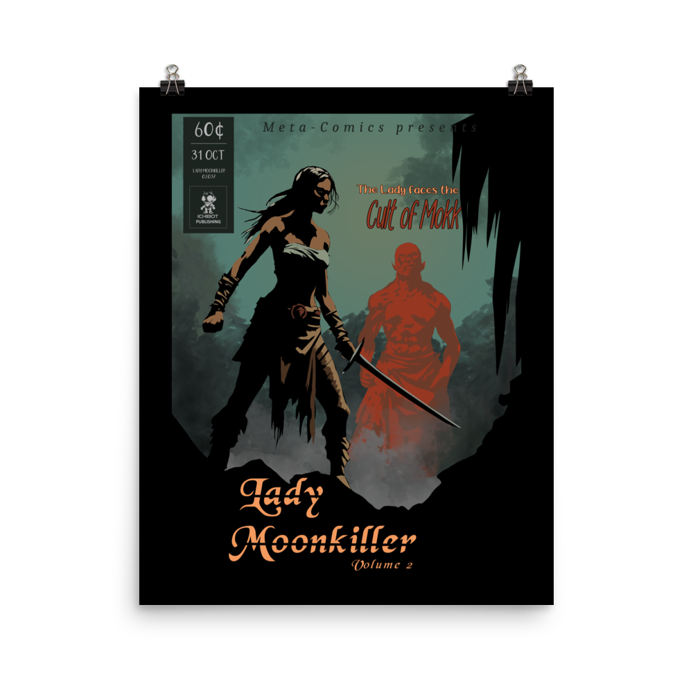 Lady Moonkiller Poster - Issue #2 - Clean colored cover