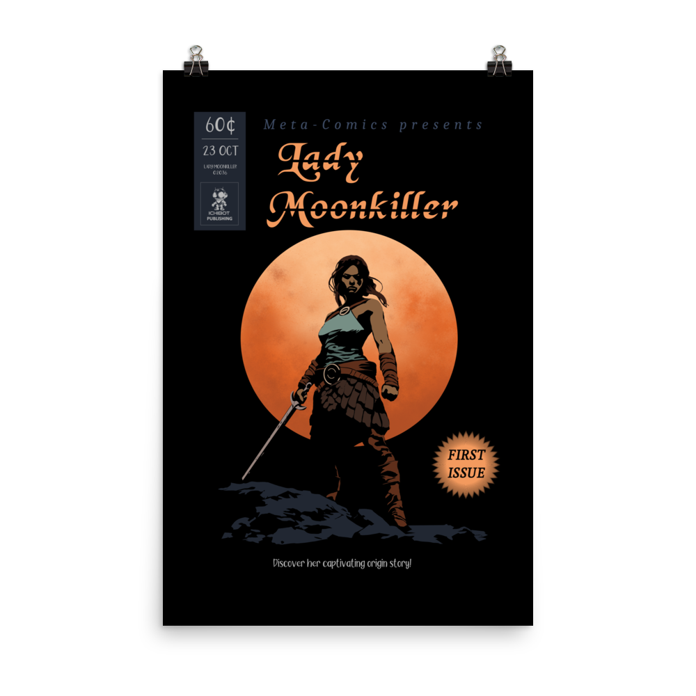 Lady Moonkiller Poster - Issue #1 - Clean colored cover