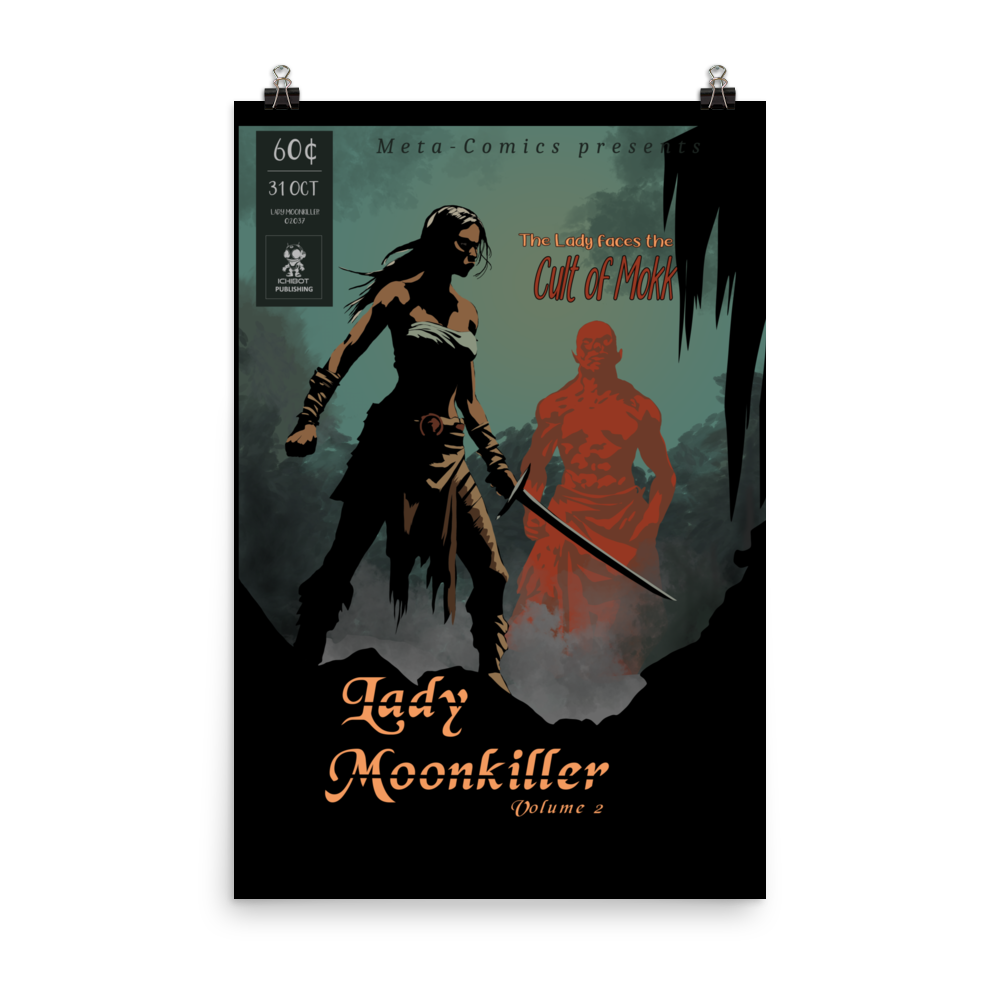 Lady Moonkiller Poster - Issue #2 - Clean colored cover