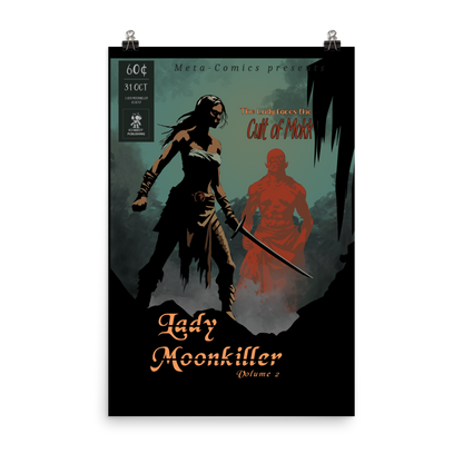 Lady Moonkiller Poster - Issue #2 - Clean colored cover