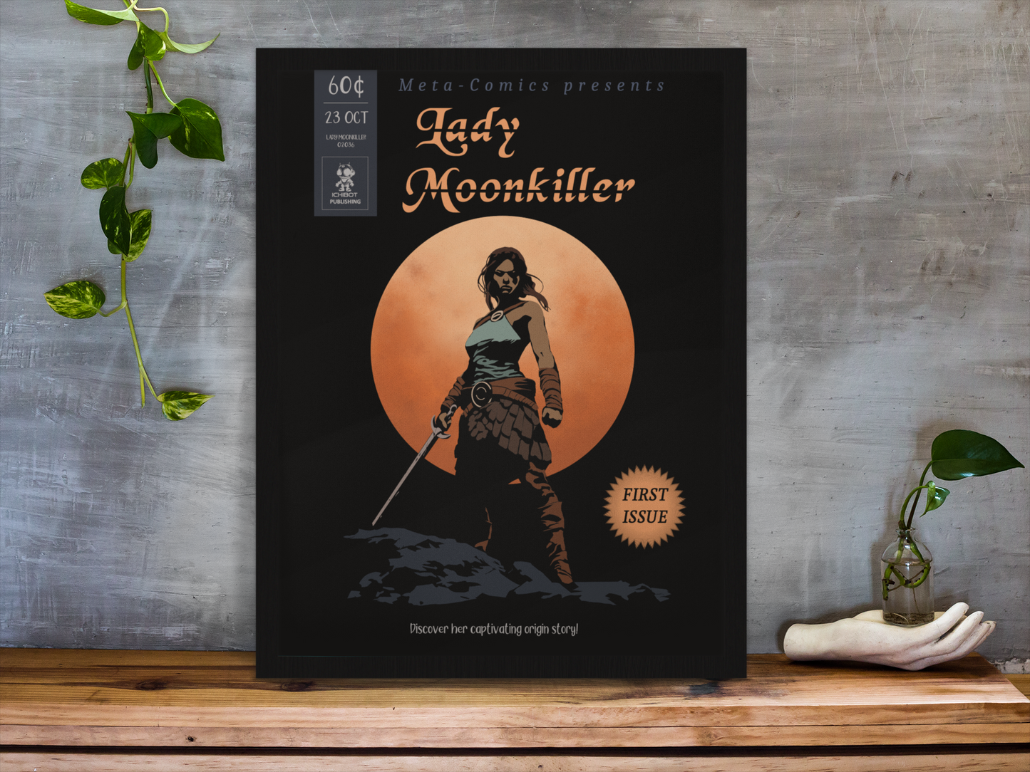 Lady Moonkiller Poster - Issue #1 - Clean colored cover