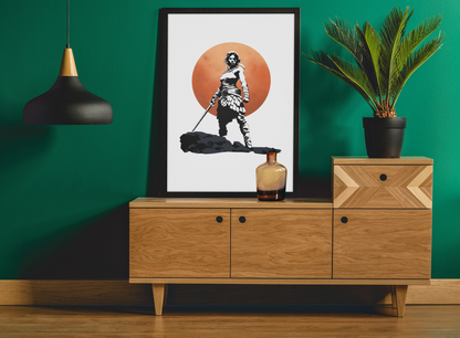 Lady Moonkiller Issue #1 - Framed art print - Minimal designer version