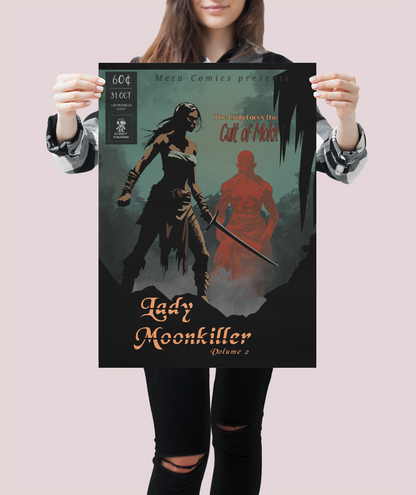 Lady Moonkiller Poster - Issue #2 - Clean colored cover