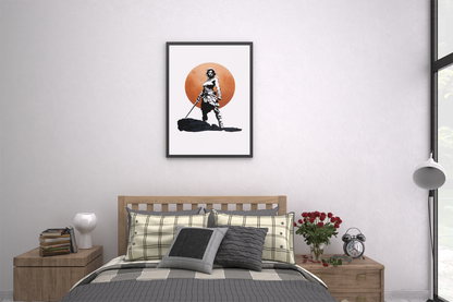 Lady Moonkiller Issue #1 - Framed art print - Minimal designer version