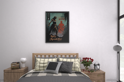 Lady Moonkiller Poster - Issue #2 - Clean colored cover