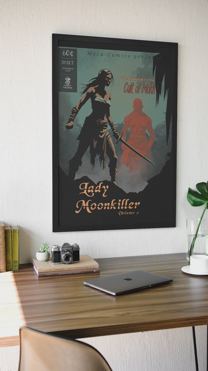 Lady Moonkiller Poster - Issue #2 - Clean colored cover