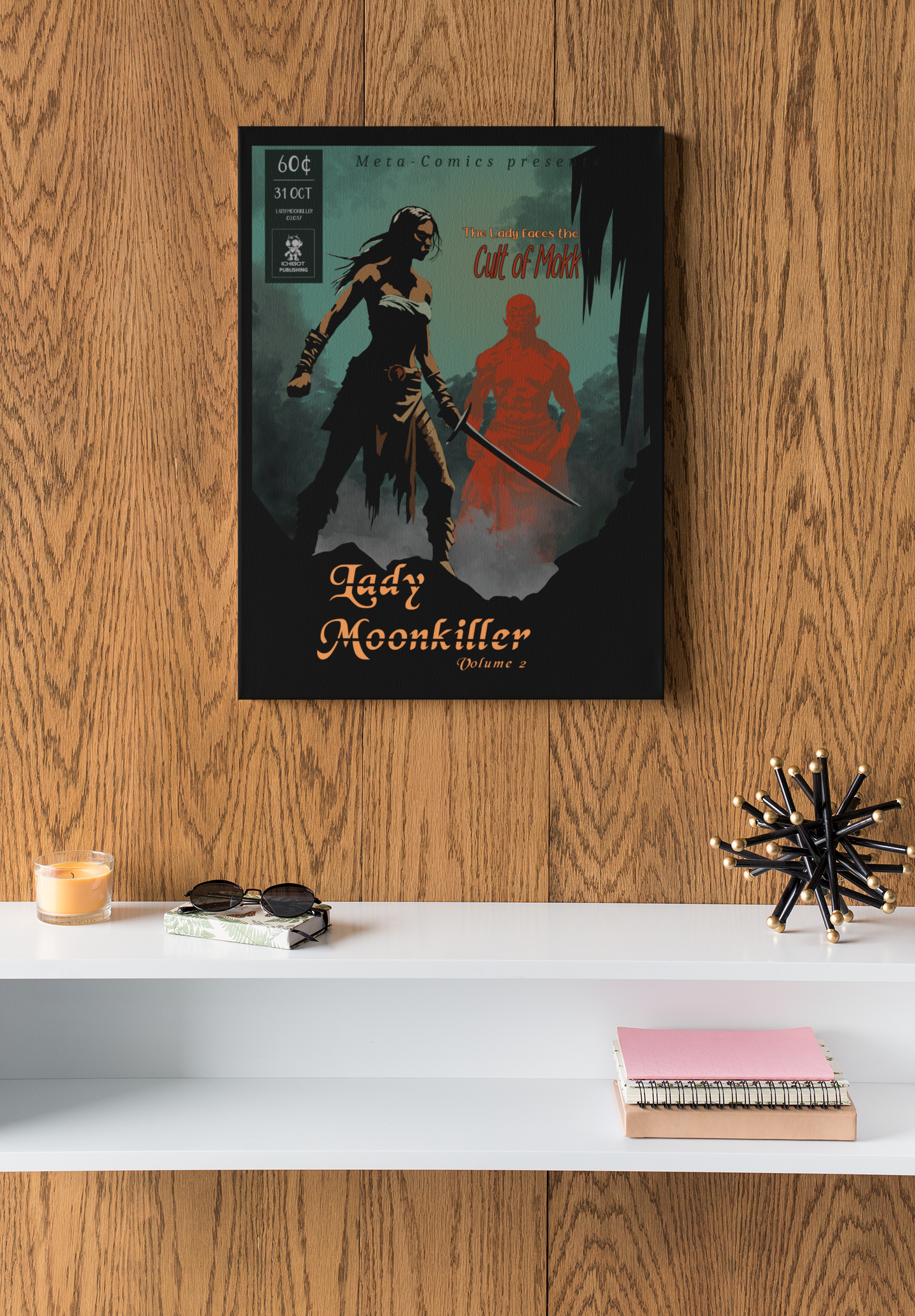 Lady Moonkiller Poster - Issue #2 - Clean colored cover