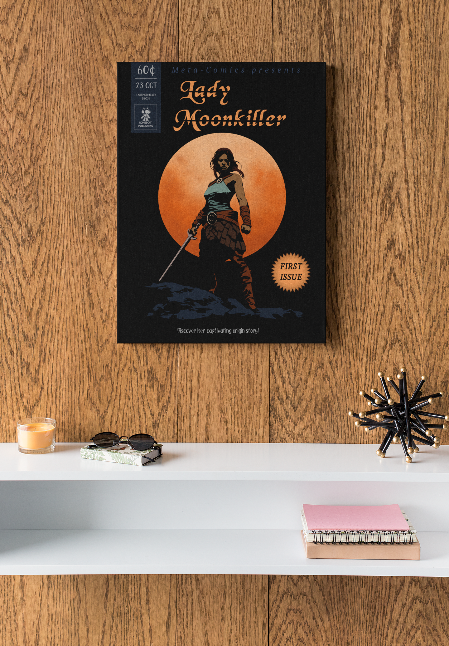 Lady Moonkiller Poster - Issue #1 - Clean colored cover